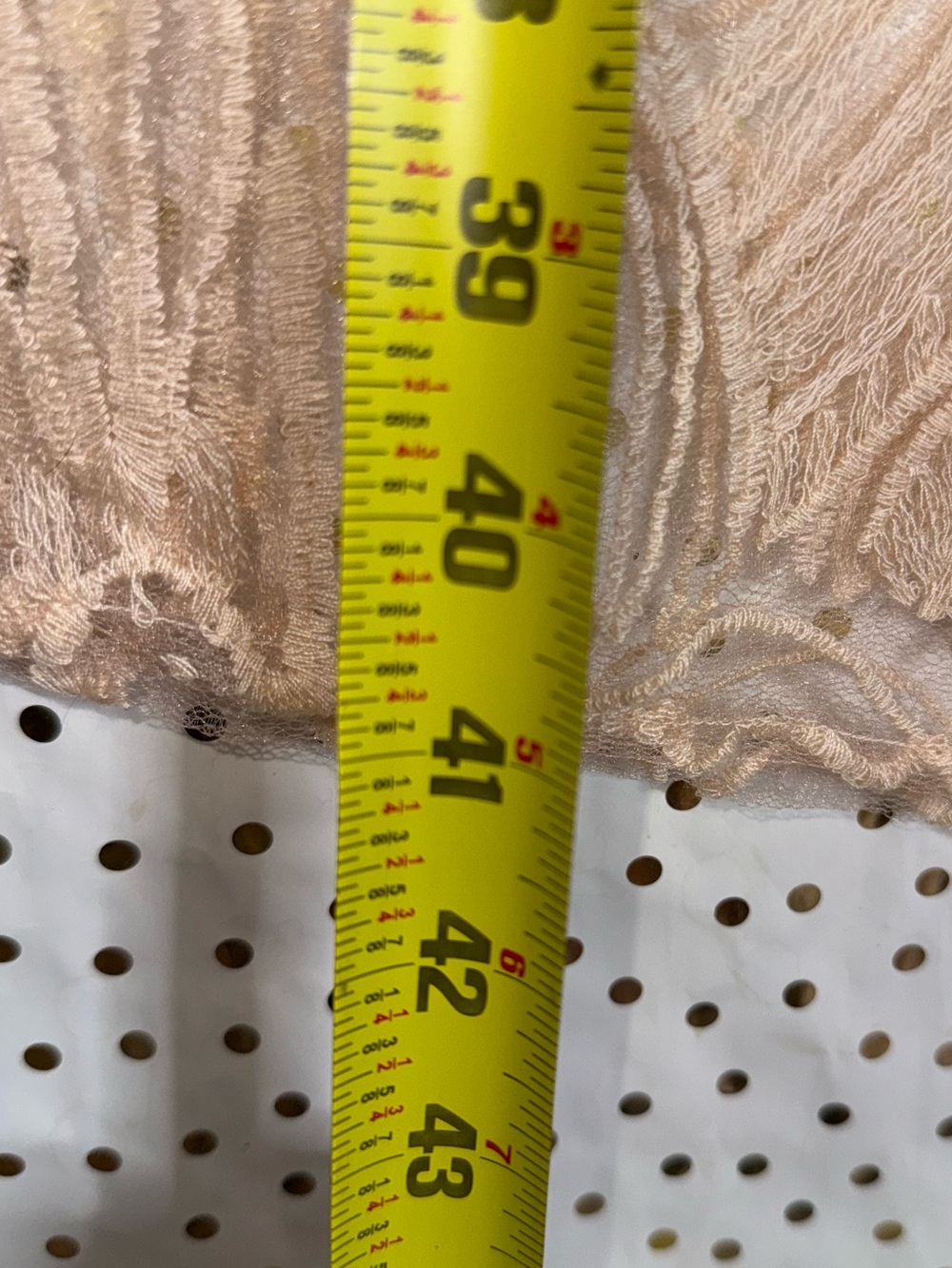 Anthropologie Beige Lace Embroidered Midi Skirt - Picture 5 of 6